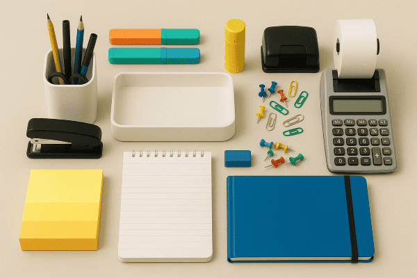 Bürozubehör als Teil des Ordnungssystems