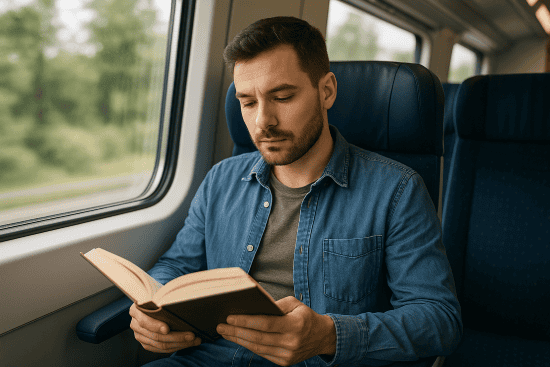 Fahrzeiten - lesen als mentale Entspannung