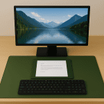 Schreibtischorganisation durch Zoneneinteilung