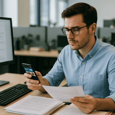 Ablenkung durch social media