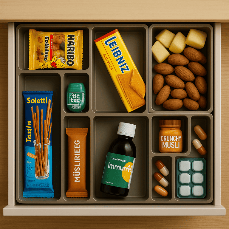 Zum Genussworking gehört zum Beispiel privates Bürozubehör in deiner Genuss-Schublade im Schreibtisch