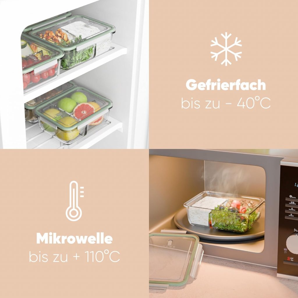 3 teilige Boxen Mealprep