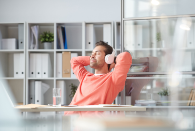 Entspannungsmusik in der Kurzpause geht imer