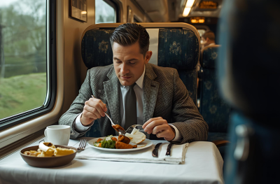 Fahrzeiten im Bordrestaurant genießen