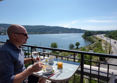 Genusspause an der Autobahn