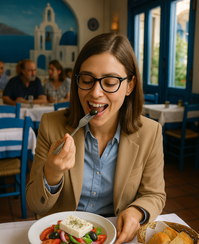 Griechisches Feeling im Restaurant