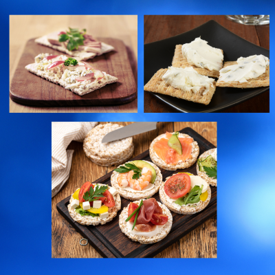 Dauerbackwaren als Unterlage für Brotbeläge in der Kurzpause