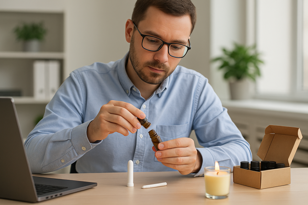 endlich Zeit in der Wartepause für die Düfte im Genussarchiv