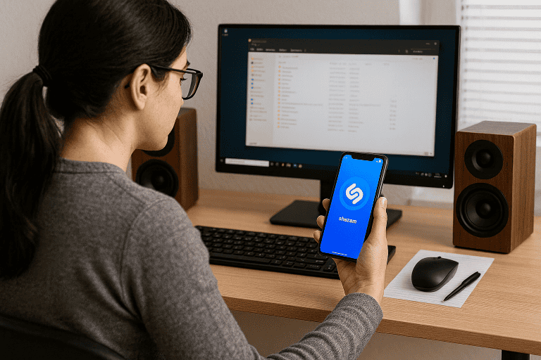 Musik erkennen und in der Mikropause speichern