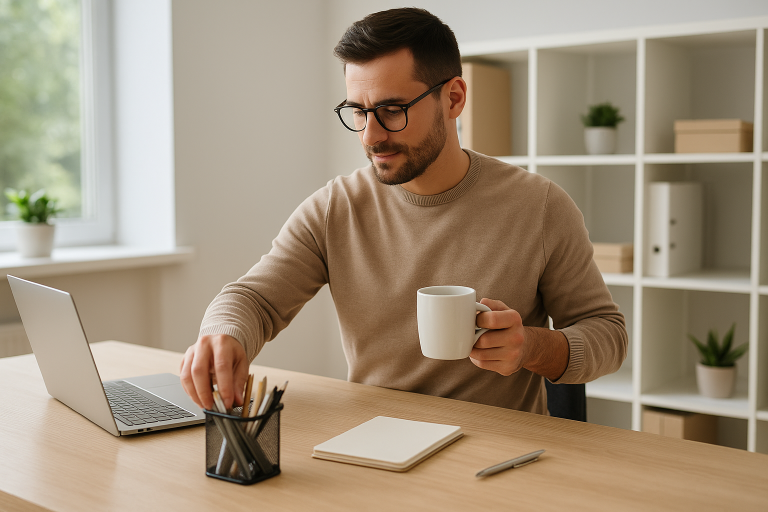 Stiftebox aufraeumen