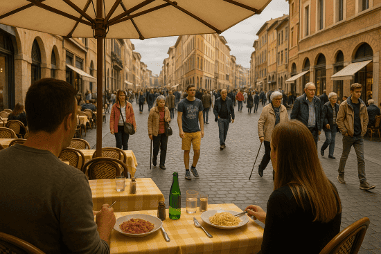 Mittagessen mit Abwechslung fürs Auge
