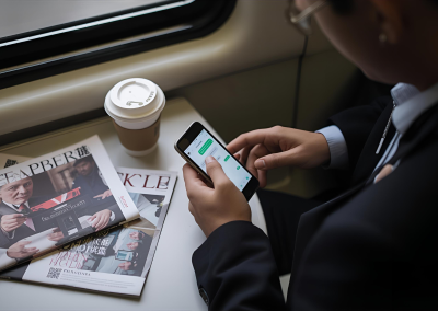 auf Reisen auch digital Kontakte pflegen