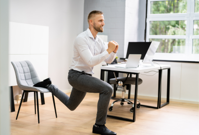 5 Minuten workout in der Minipause